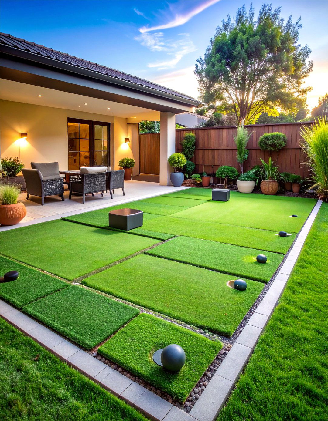 Indoor Outdoor Convertible Green System - 25 Backyard Putting Green Ideas