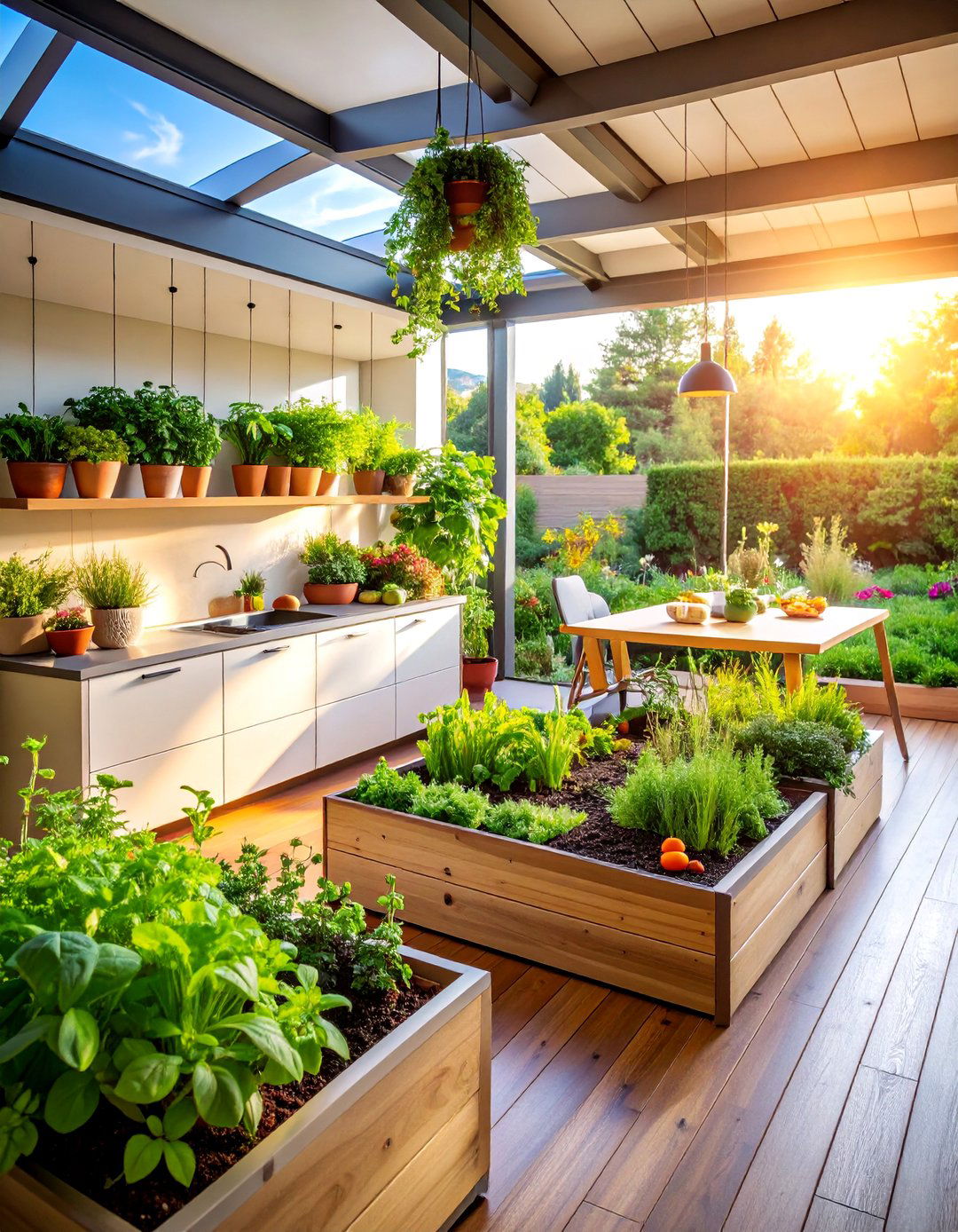 Indoor Outdoor Kitchen Garden Extension - 25 Modern Small Garden Ideas
