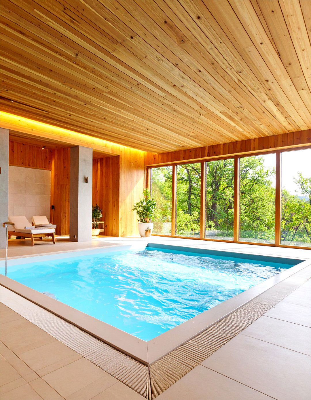 Indoor Spa Plunge Pool Retreat - 25 Plunge Pool Ideas