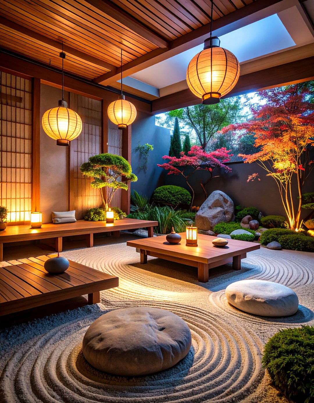 Indoor Zen Garden Meditation Space - 25 Japanese Interior Design Ideas