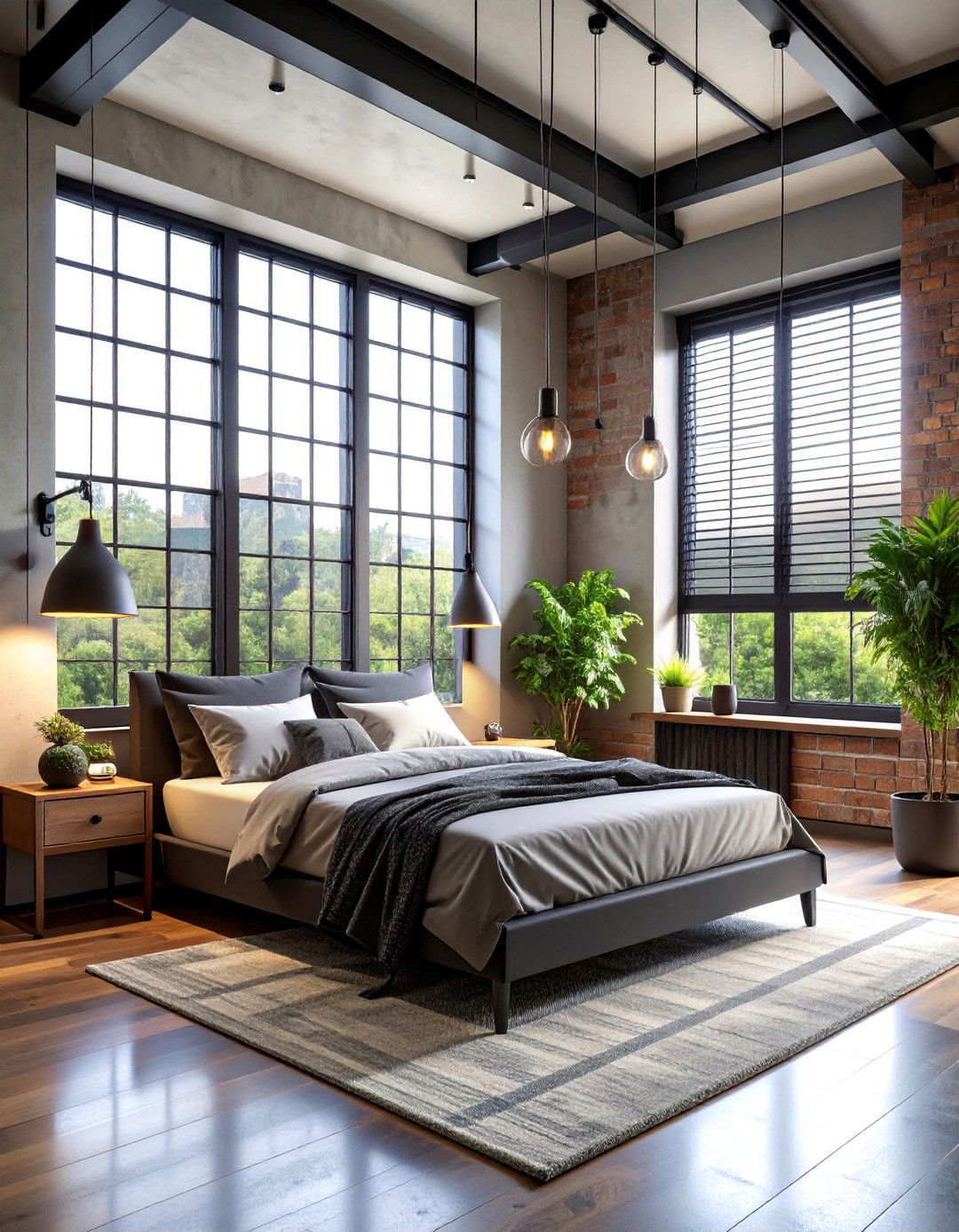 Industrial Bedroom Window Design - 25 Bedroom Window Ideas