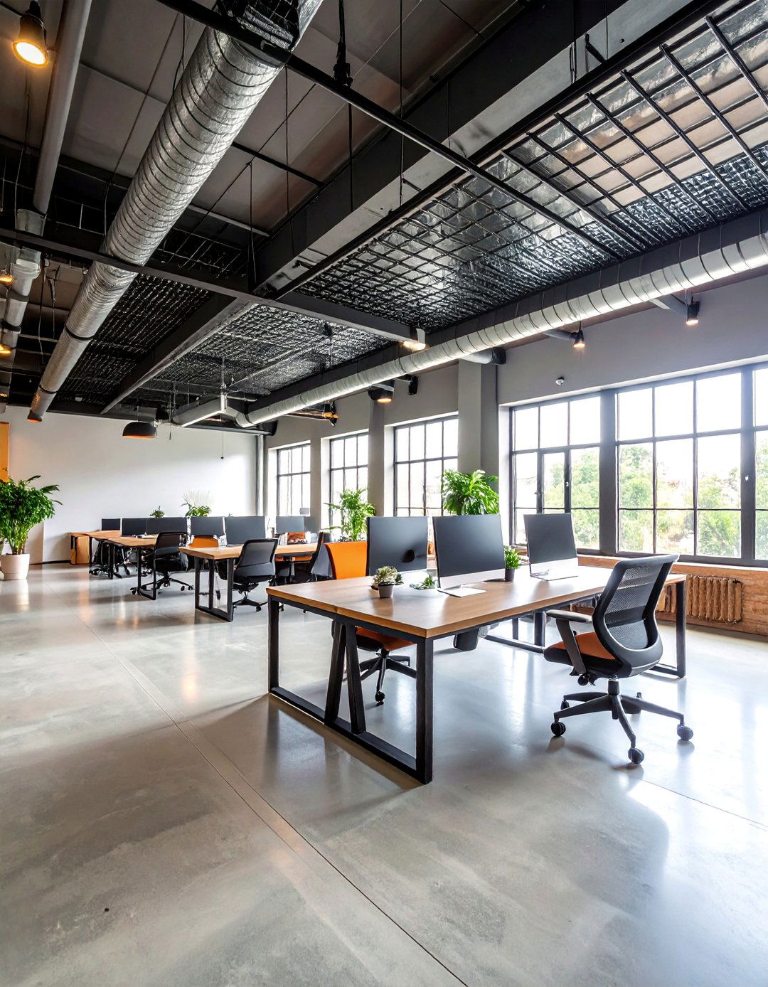 Industrial Black Mesh Ceiling System - 25 black ceiling ideas