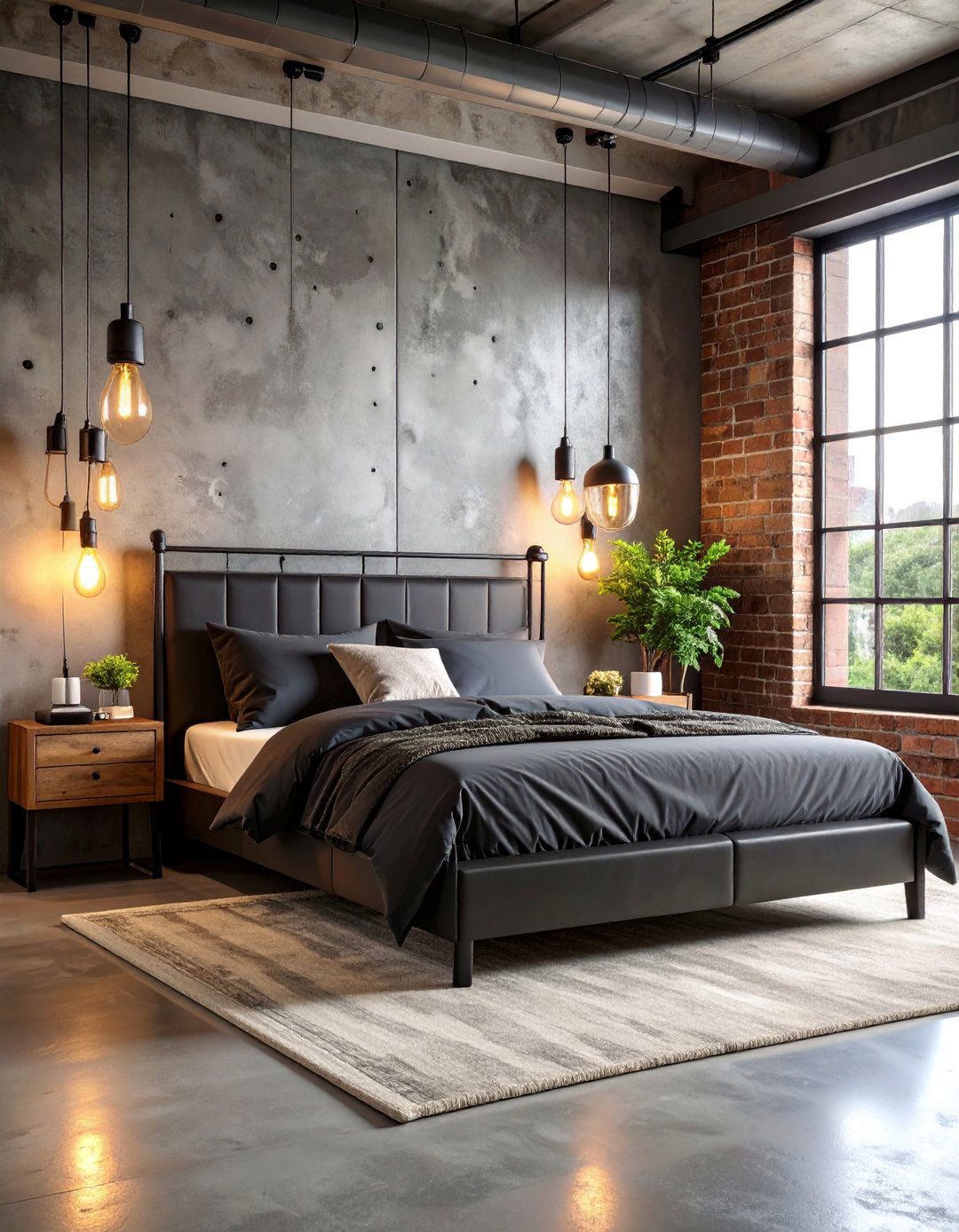 Industrial Black Metal Headboard Bedroom - 25 Black Headboard Bedroom Ideas
