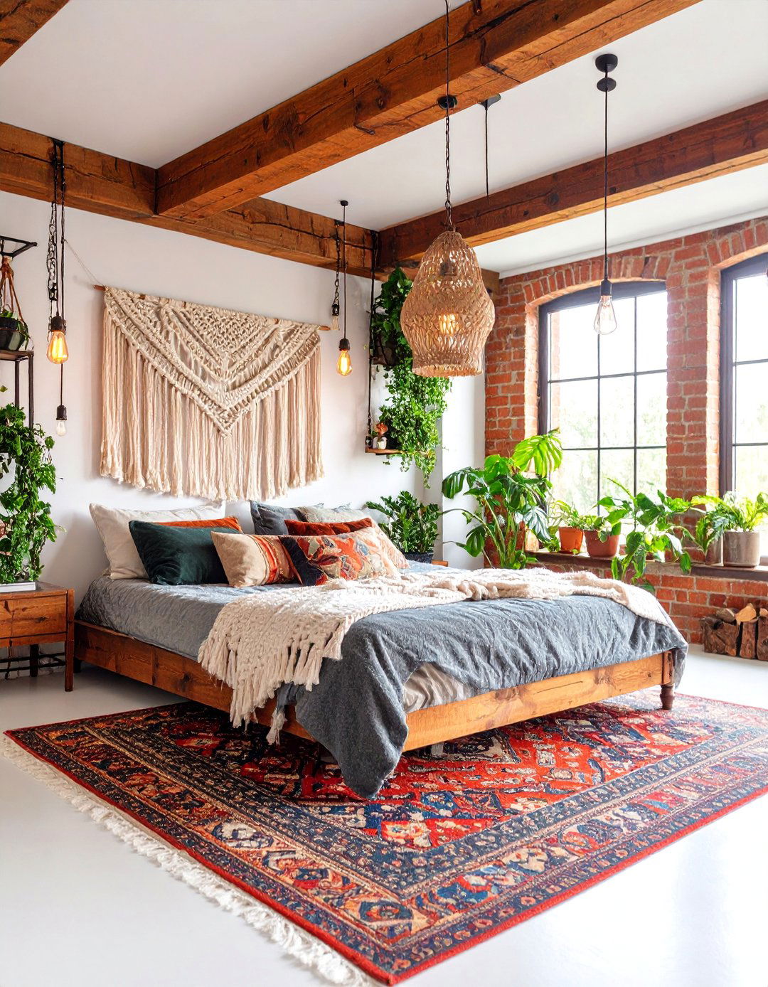 Industrial Boho Loft Bedroom - 25 Hipster Bedroom Ideas