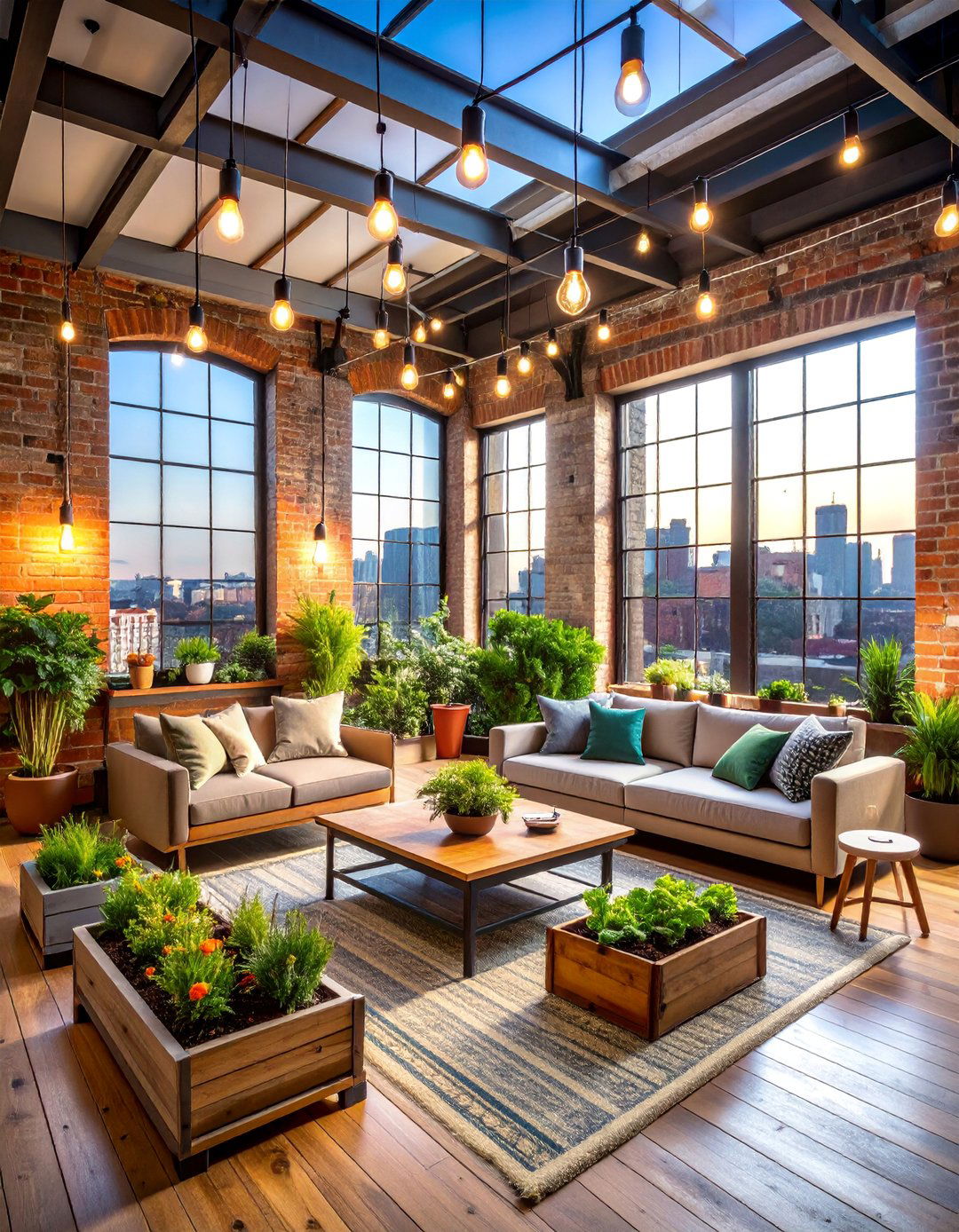 Industrial Boho Loft with Exposed Brick Walls - 25 Boho House Exterior Ideas