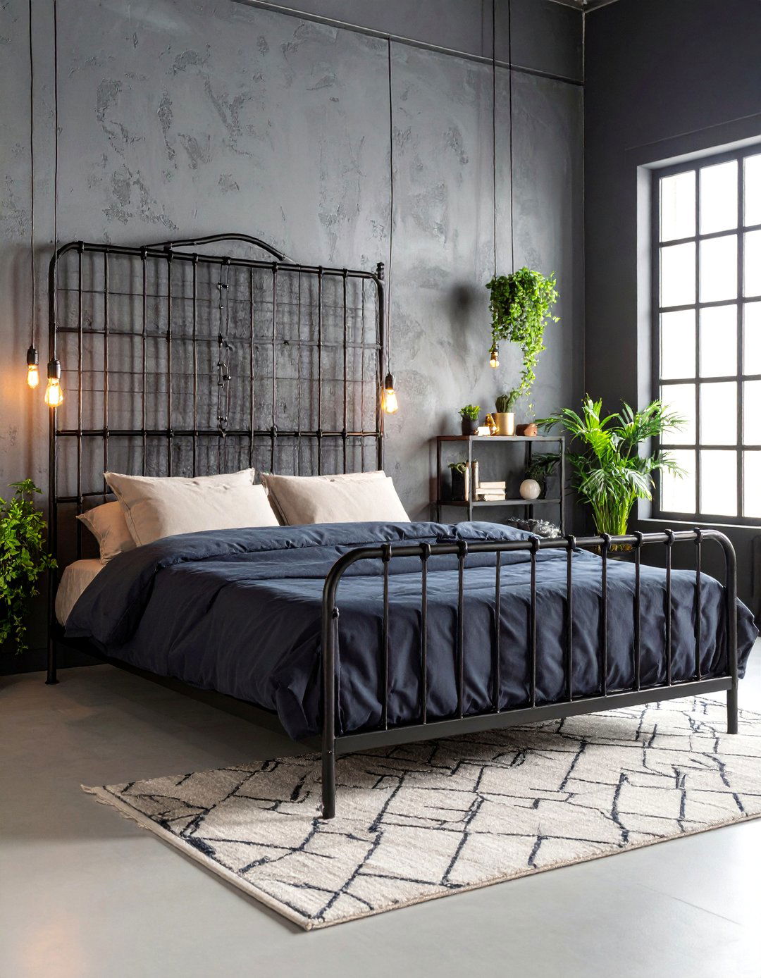 Industrial Box Room Loft Bed with Metal Framework and Urban Storage - 25 Box Room Ideas