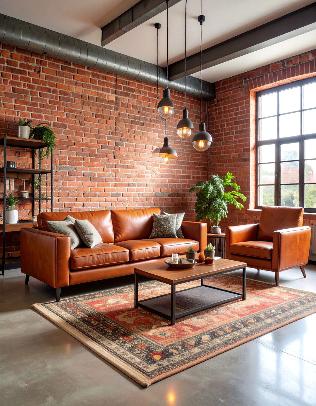Industrial Brick Accent Wall - 25 Tv Accent Wall Ideas