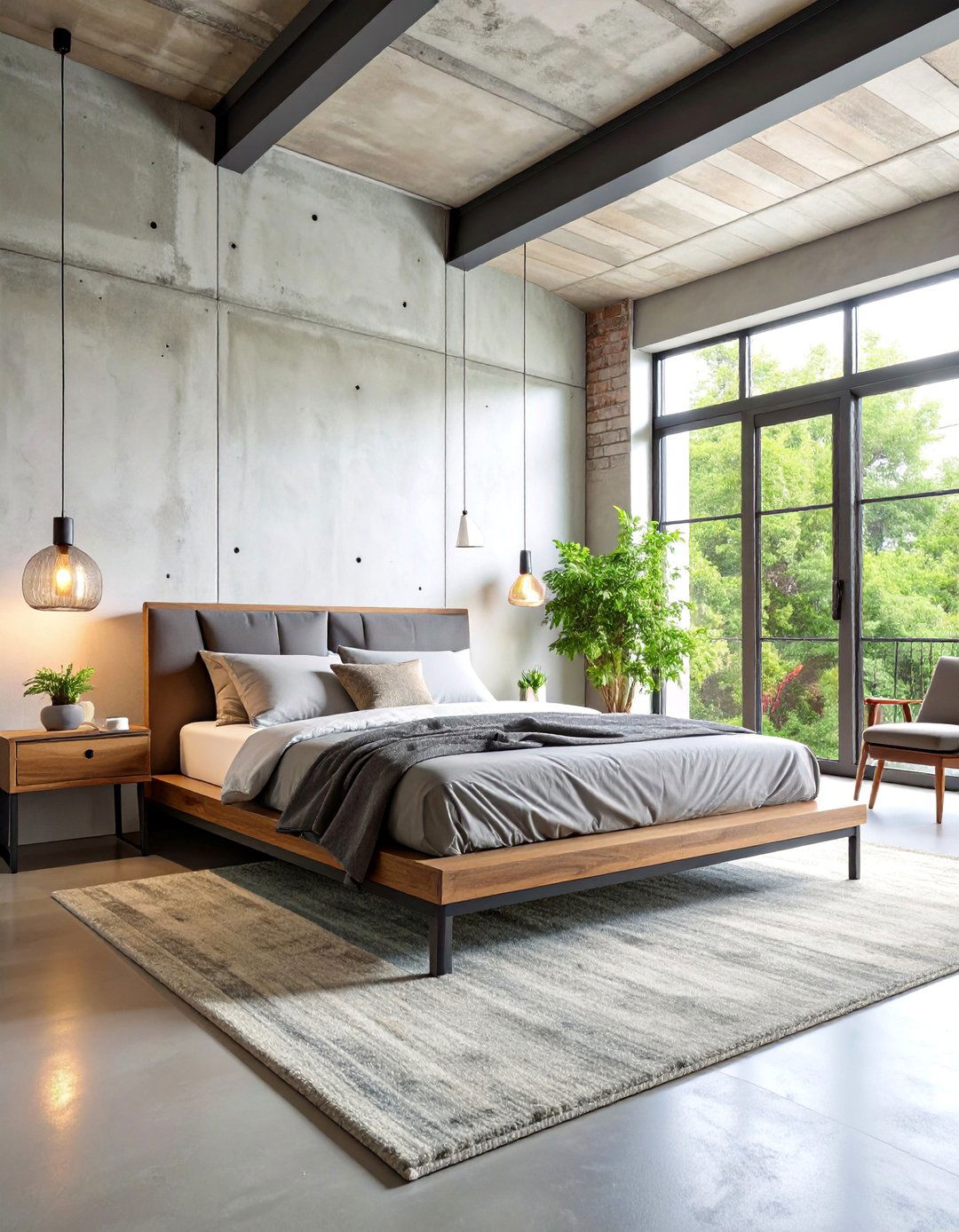 Industrial Brutalist Master Suite - 25 Brutalist Interior Design Ideas
