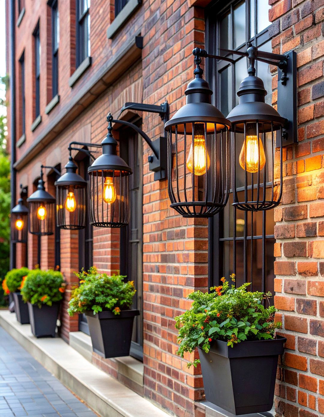 Industrial Cage Light Fixtures - 25 Front Porch Lighting Ideas