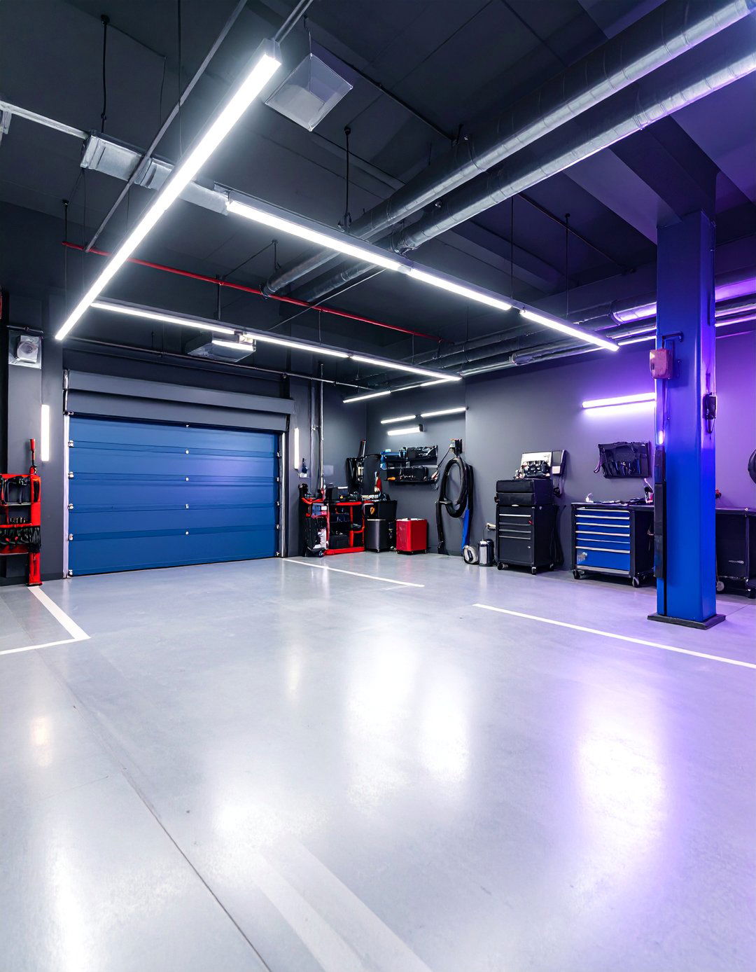Industrial Charcoal Gray Design Theme - 25 Garage Wall Paint Ideas