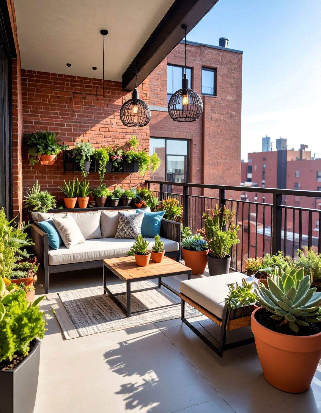Industrial Chic Bedroom Balcony with Exposed Elements - 25 Bedroom Balcony Ideas