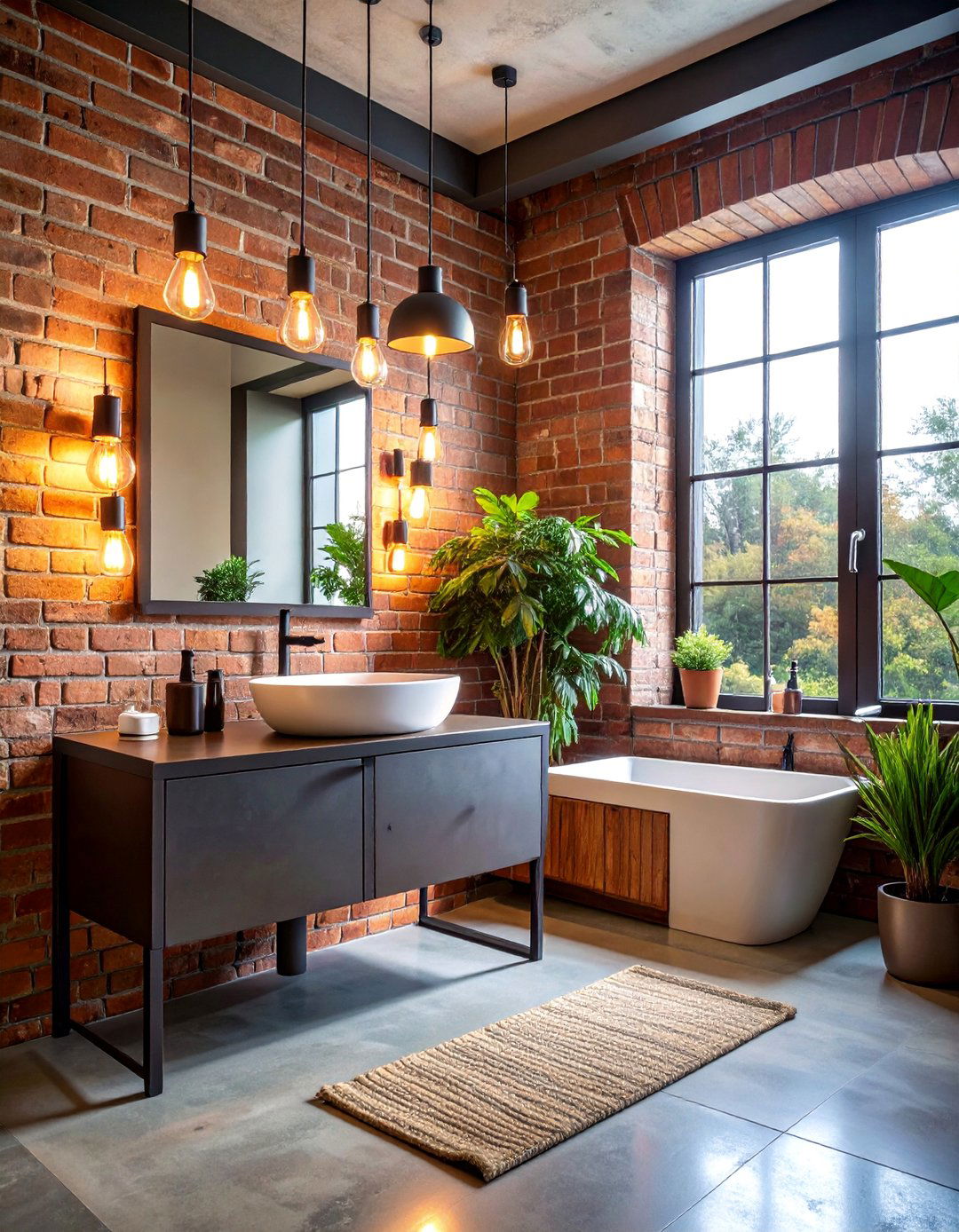 Industrial Chic Downstairs Toilet with Exposed Elements - 25 Downstairs Toilet Ideas