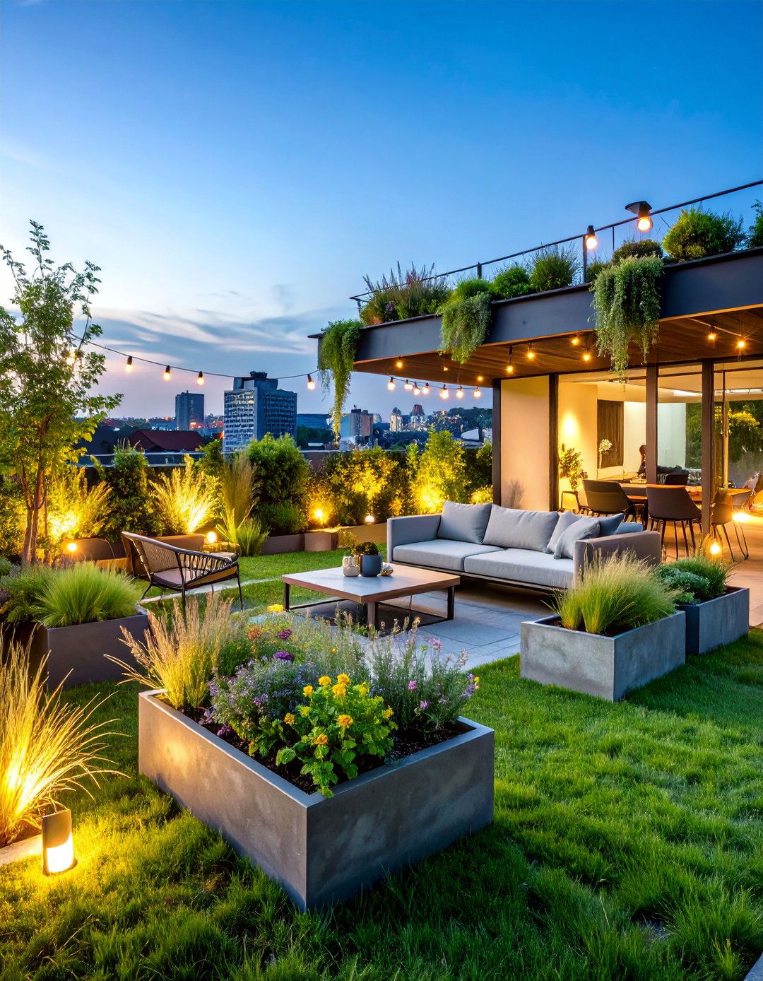 Industrial Chic Green Space - 25 Rooftop Garden Ideas