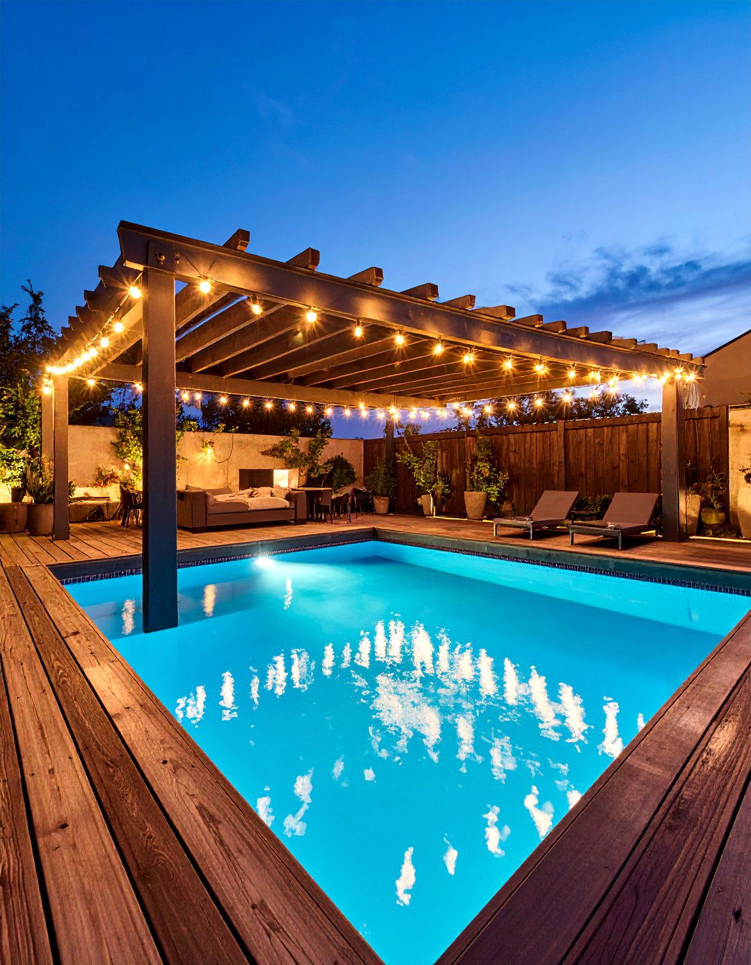 Industrial Chic Pool Environment - 25 Pool Decor Ideas
