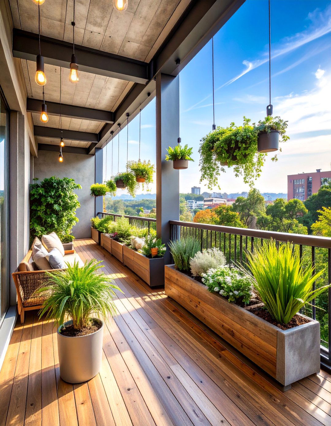 Industrial Chic Retreat - 25 Penthouse Balcony Ideas