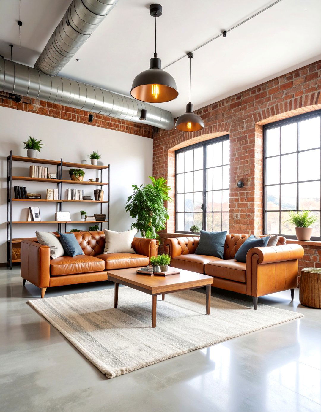 Industrial Chic Therapist Room with Exposed Elements - 25 Therapist Room Ideas