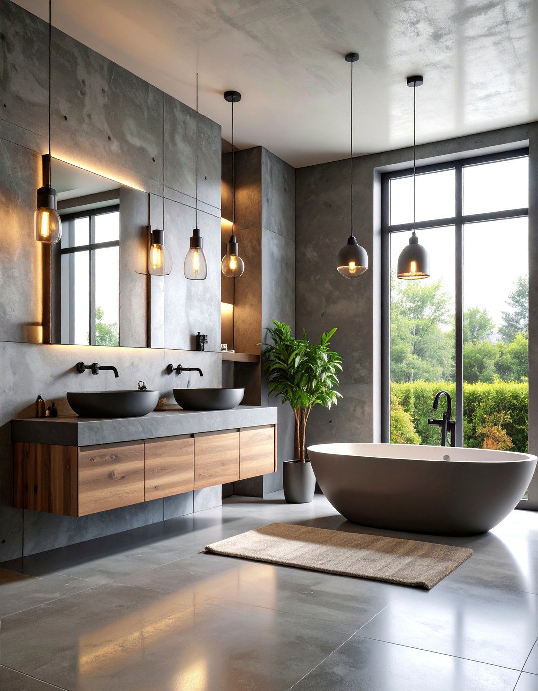 Industrial Chic Wet Room with Exposed Elements - 25 Wet Room Ideas