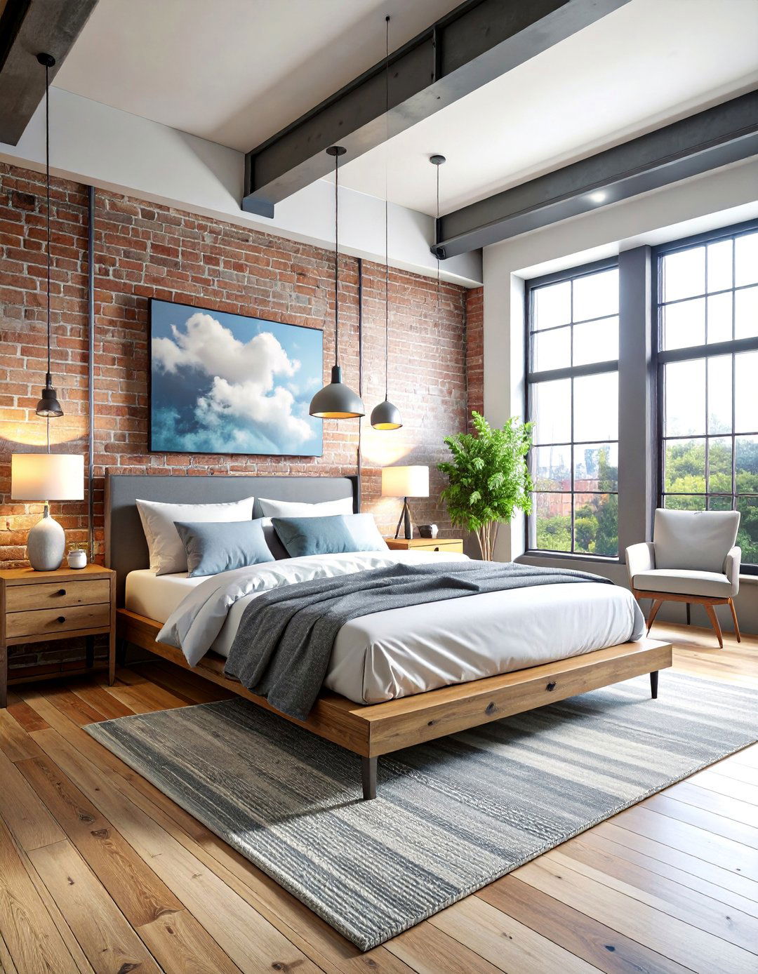 Industrial Cloud Loft Design - 25 Cloud Themed Bedroom Ideas