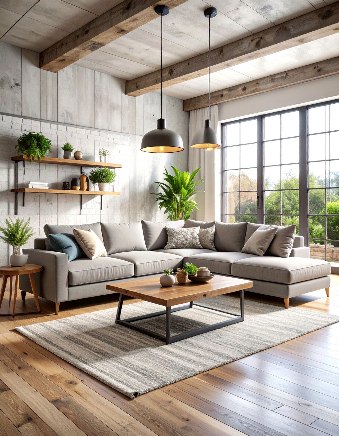 Industrial Coastal Living Room with Urban Edge - 25 Coastal Living Room Ideas