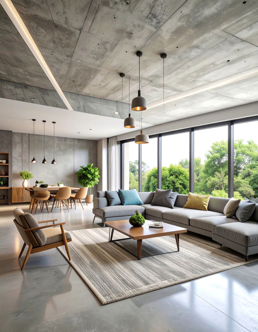 Industrial Concrete Texture Ceiling - 25 Ceiling Wallpaper Ideas