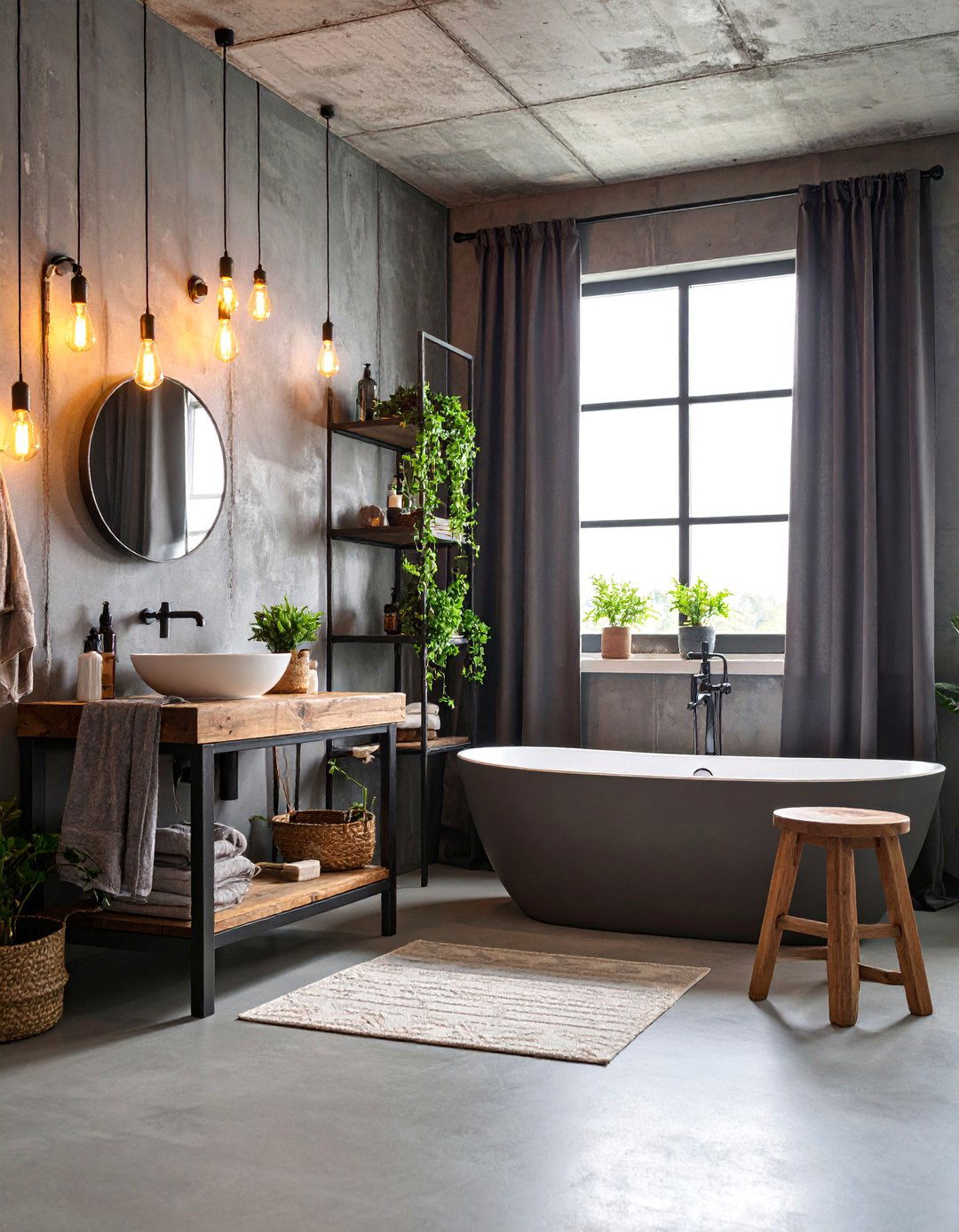 Industrial Dorm Bathroom Loft Vibe - 25 Dorm Bathroom Ideas