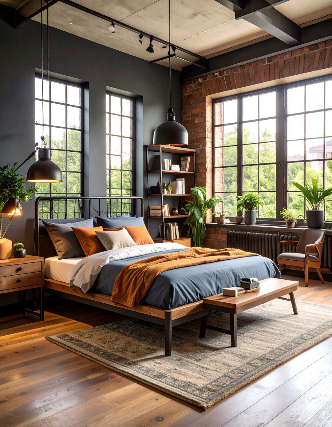 Industrial Floor Lamp Task Lighting - 25 Bedroom Lighting Ideas