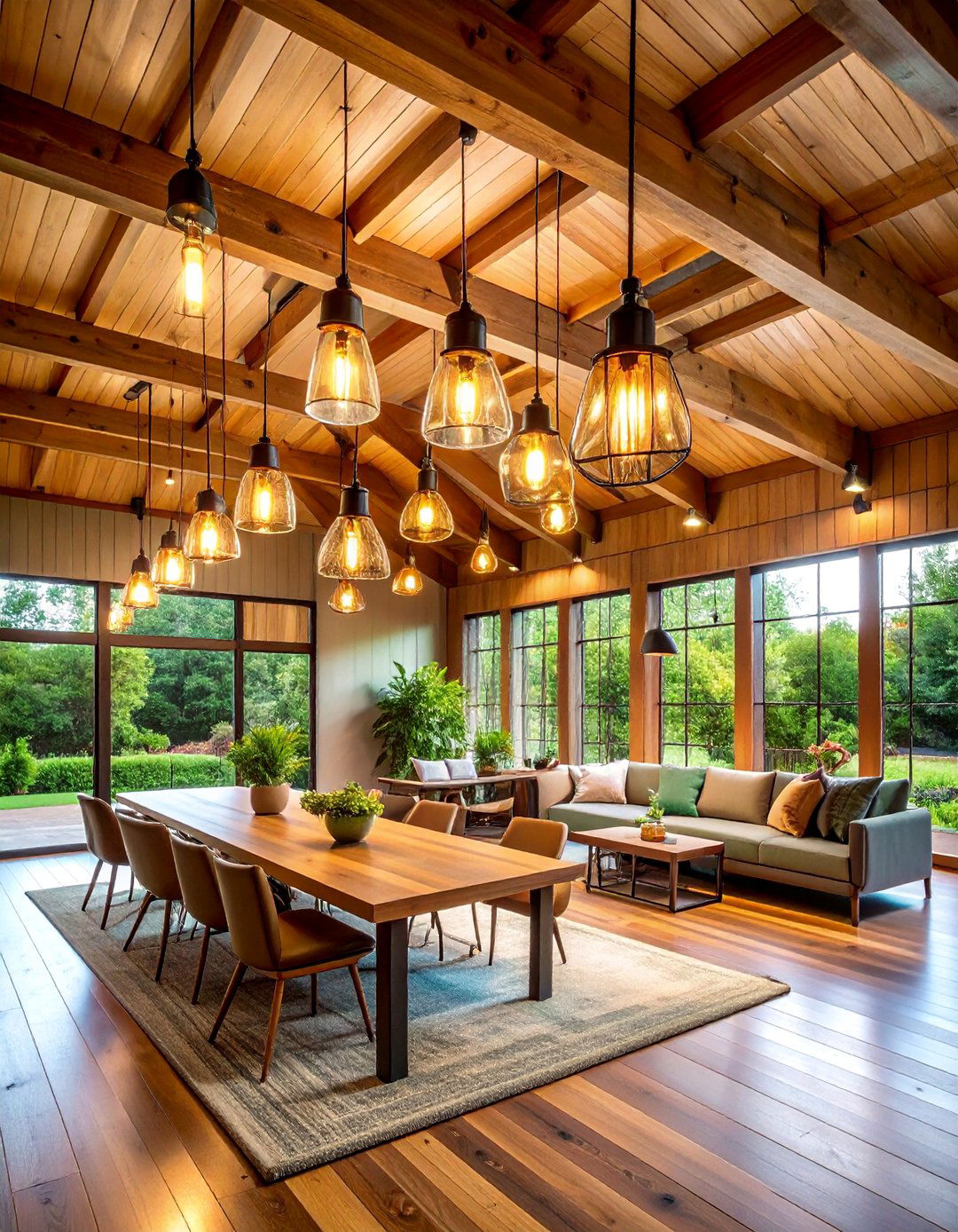 Industrial Lighting Design - 25 Rustic Barndominium Interior Design Ideas