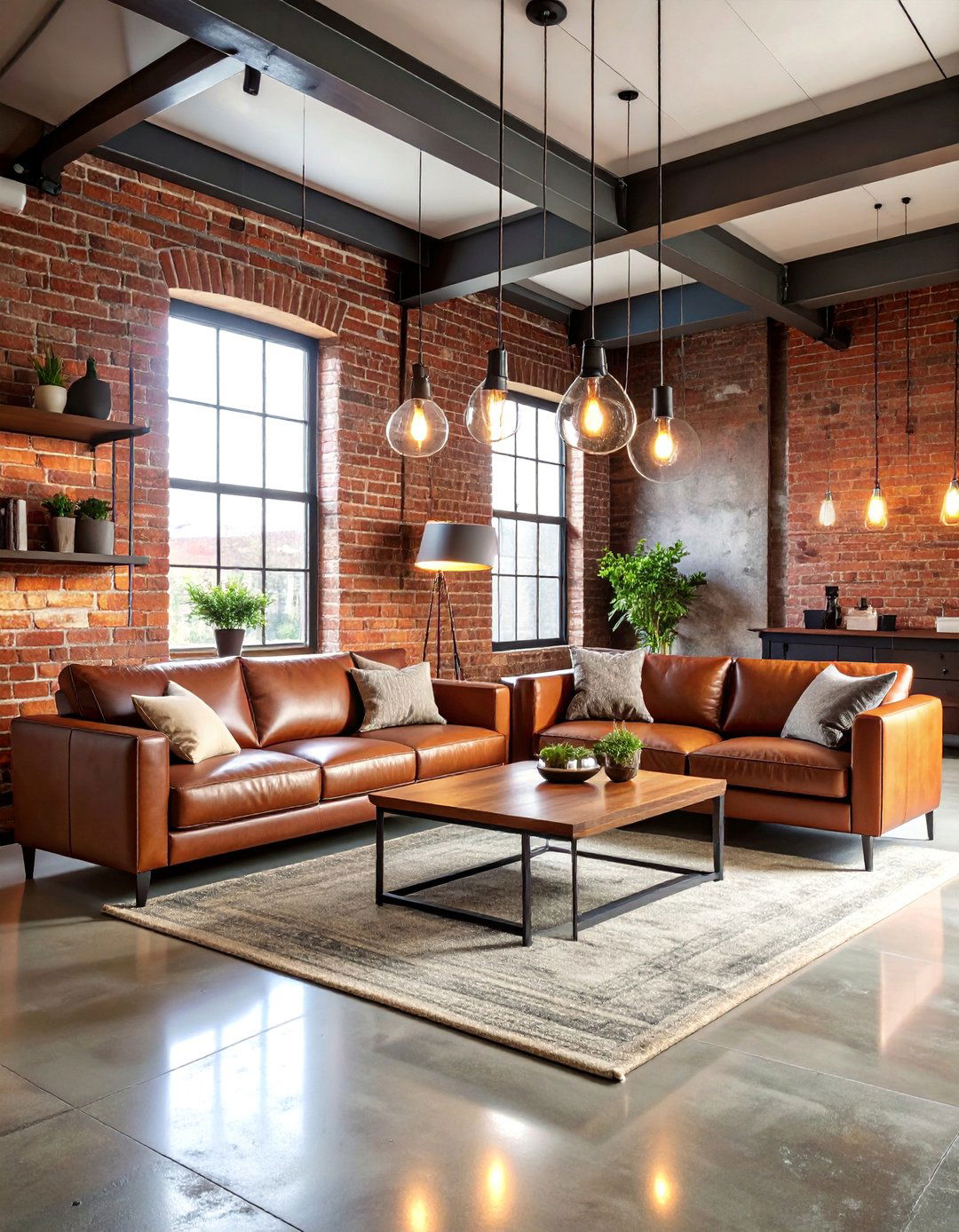Industrial Living Room Brick Wall - 25 Brick Accent Wall Ideas