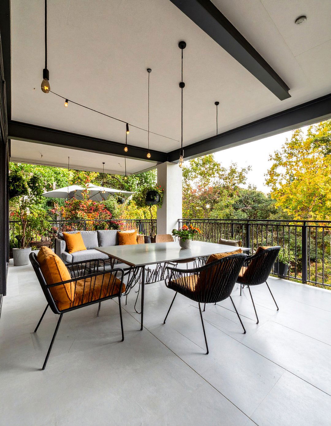 Industrial Loft Balcony with Exposed Steel and Concrete - 25 Balcony Over Garage Ideas
