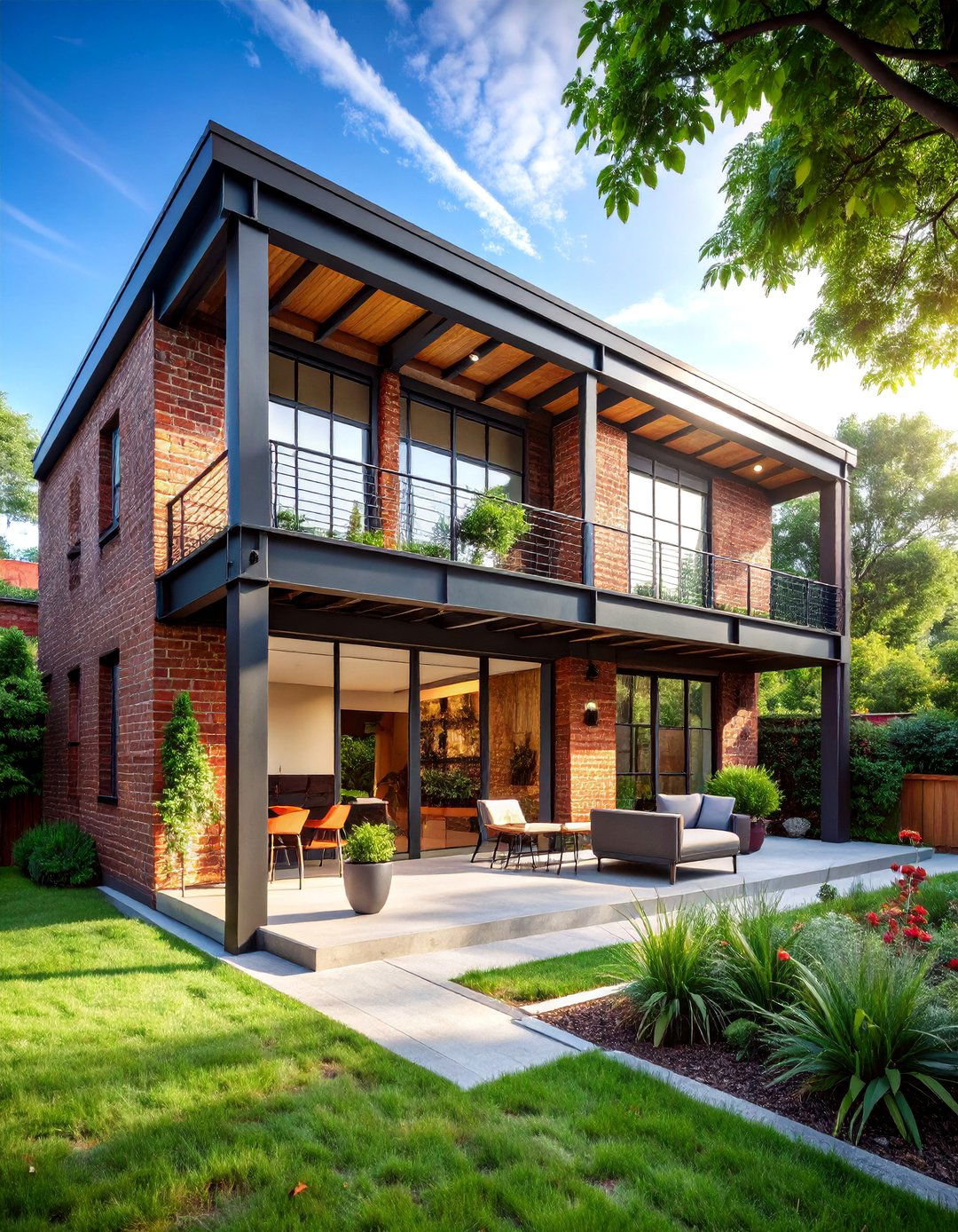 Industrial Loft Guest House with Exposed Elements - 25 Guest House Ideas