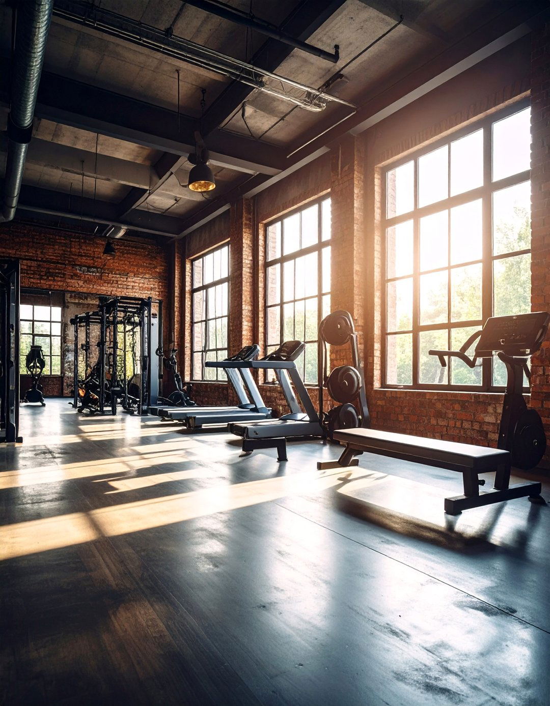 Industrial Loft Gym Design - 25 Home Gym Ideas