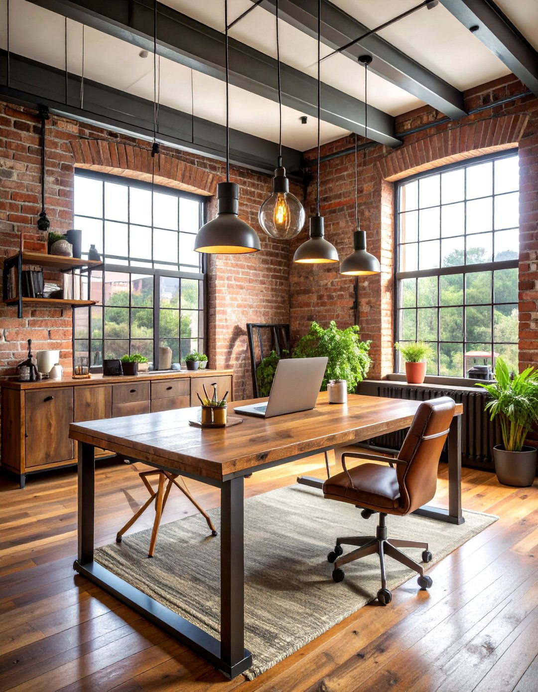 Industrial Loft Streaming Setup - 25 Content Creator Room Ideas