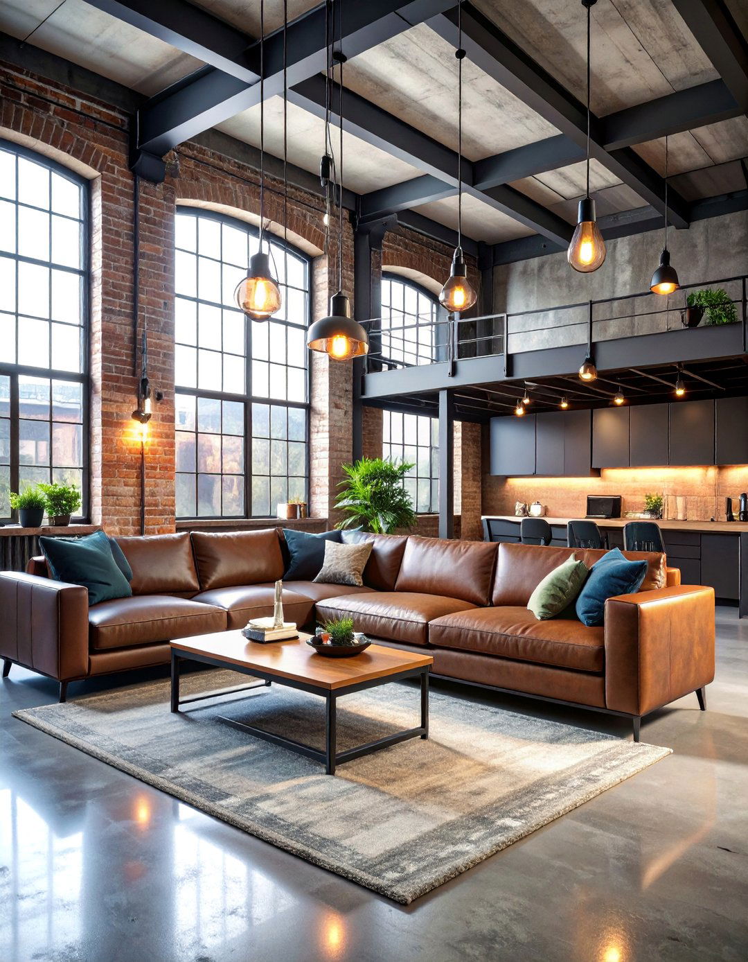 Industrial Loft Studio with Exposed Elements - 25 Small Apartment Ideas for Guys