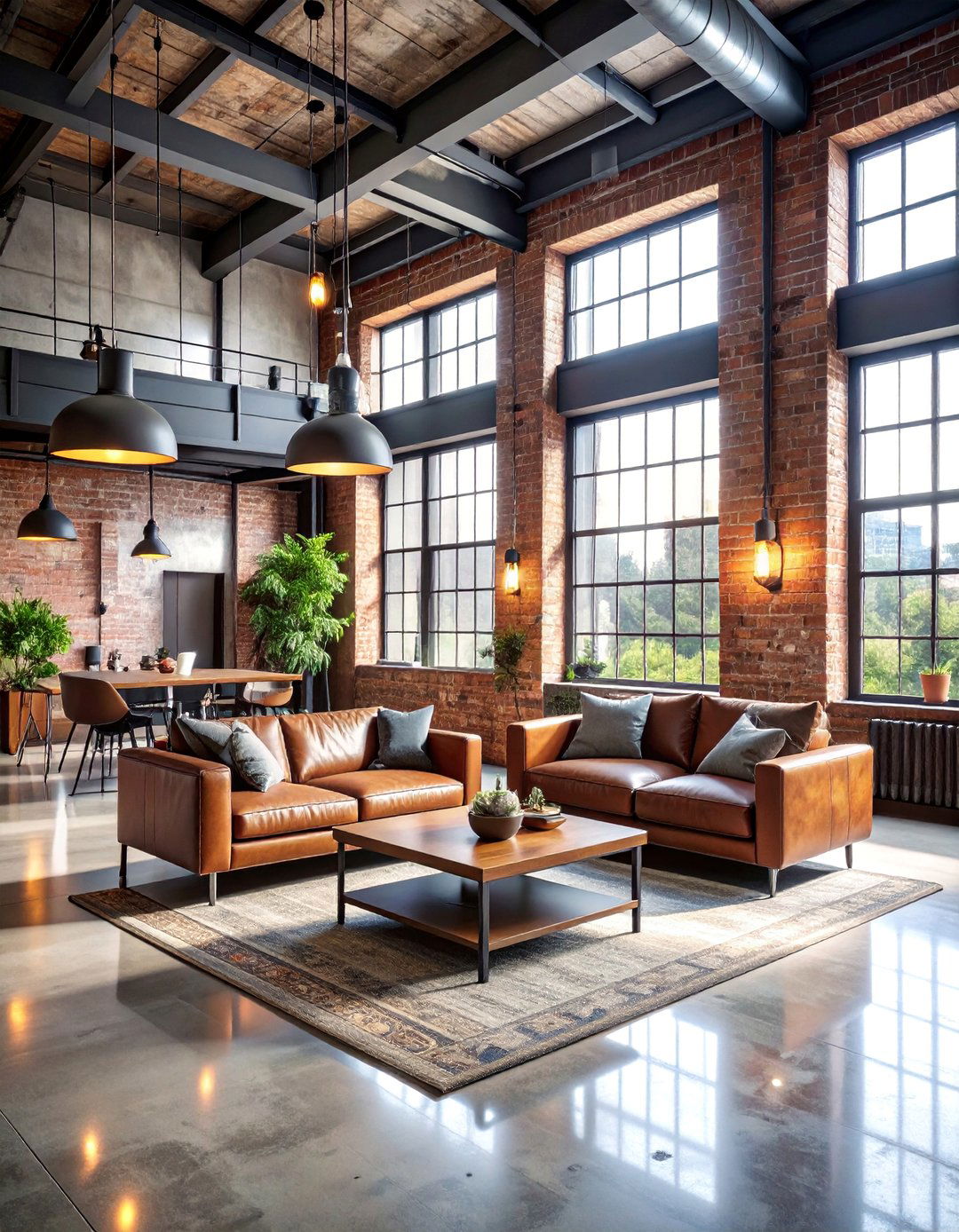 Industrial Loft with Exposed Elements - 25 Luxury Man Cave Ideas