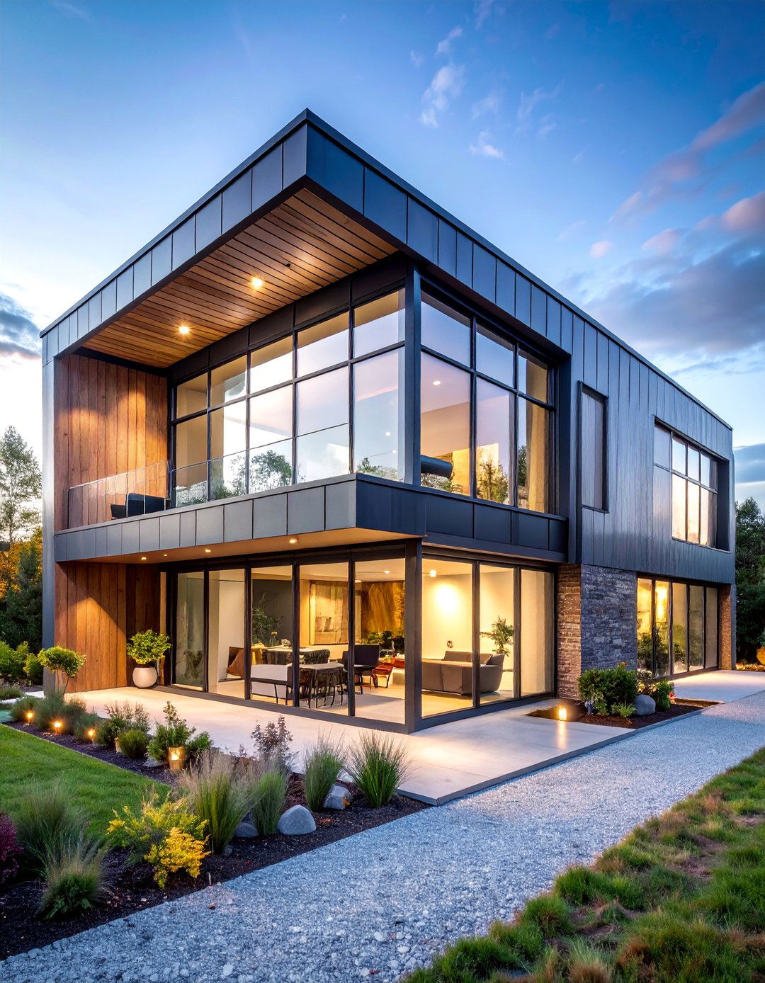 Industrial Loft with Metal Cladding - 25 Aesthetic House Exterior Ideas