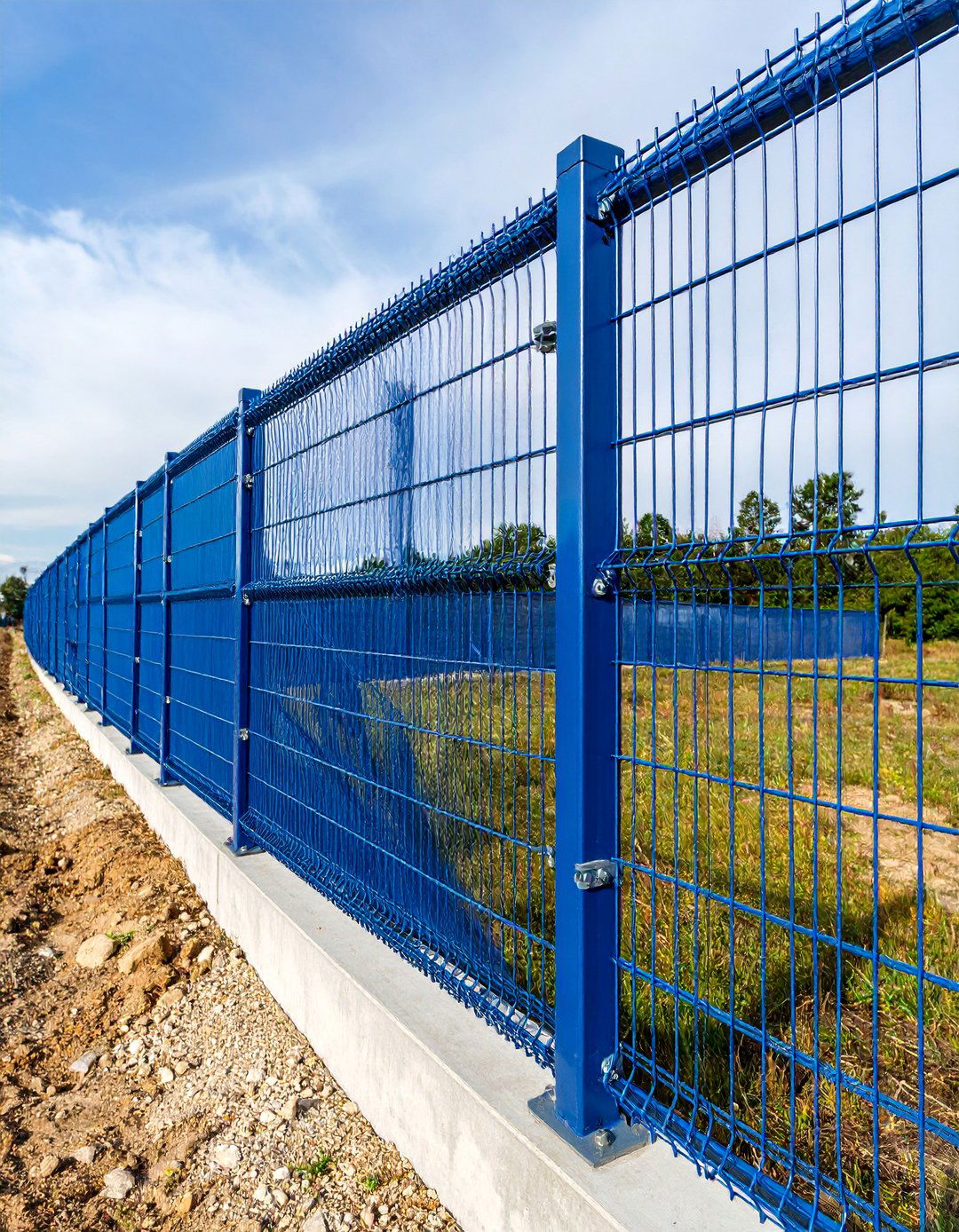 Industrial Mesh Construction Fence - 25 Temporary Fence Ideas