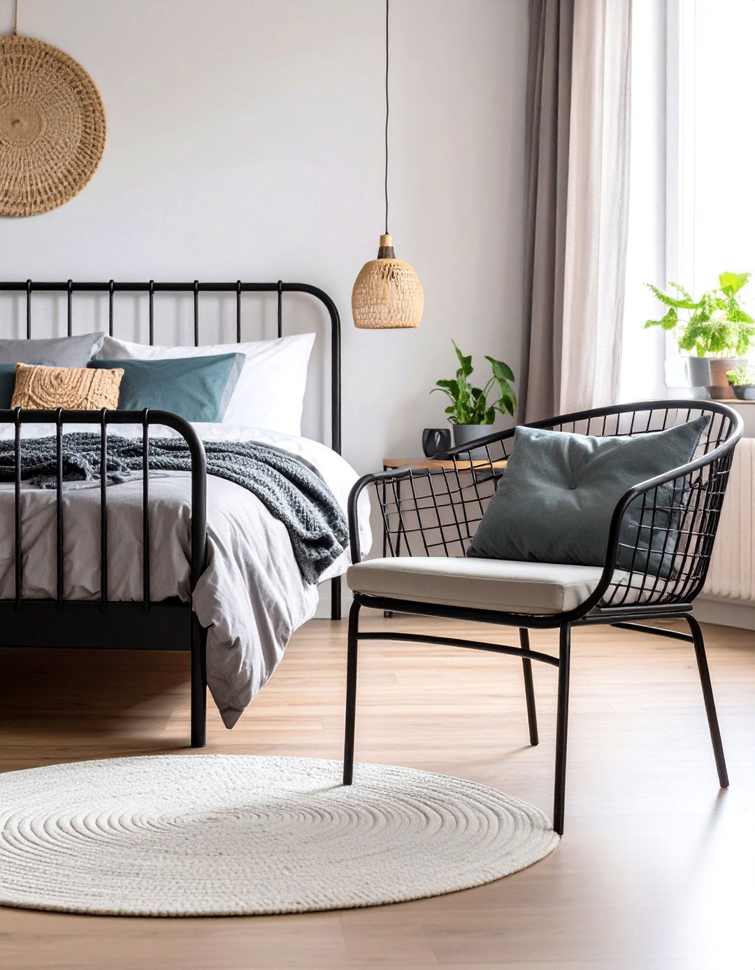 Industrial Metal Chair - 25 Bedroom Chair Ideas