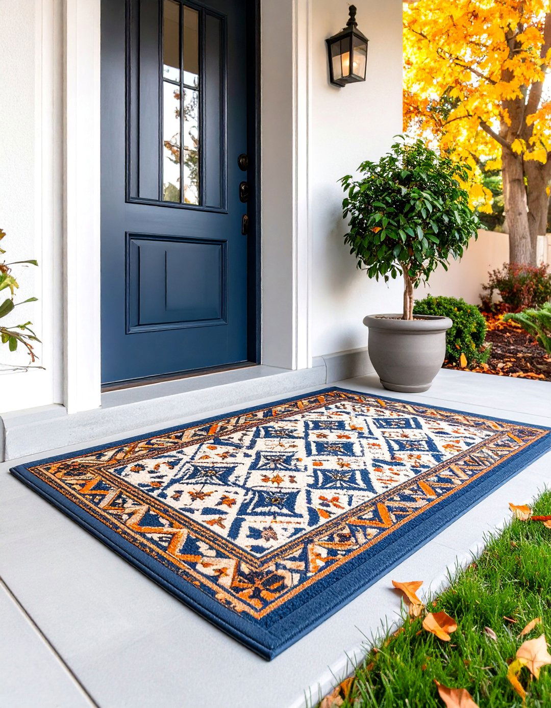 Industrial Metal Grid Pattern - 25 Front Door Mat Ideas