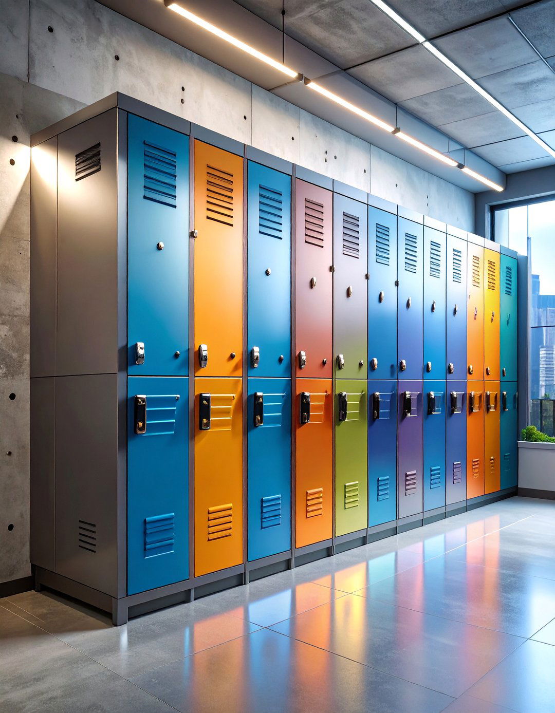 Industrial Metallic Urban Locker - 25 Locker Decor Ideas