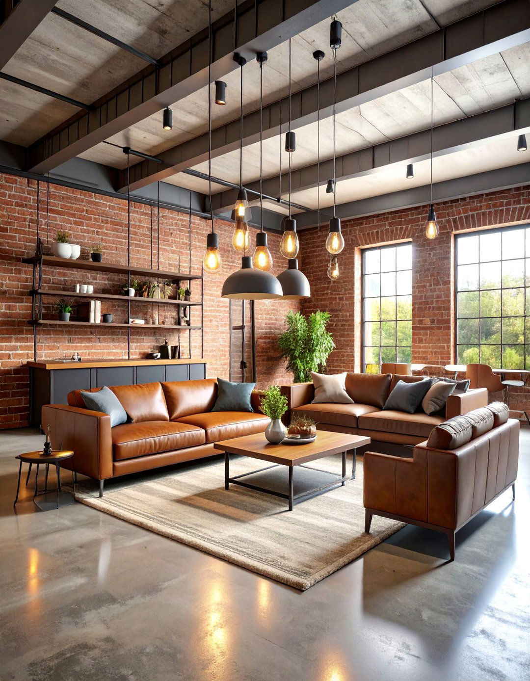 Industrial Modern Man Cave with Raw Materials - 25 Man Cave Design Ideas