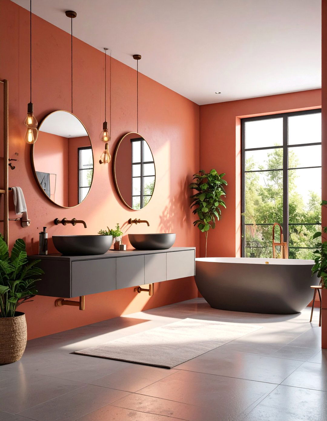 Industrial Modern Mixed Metal Aesthetic - 25 Ensuite Bathroom Ideas