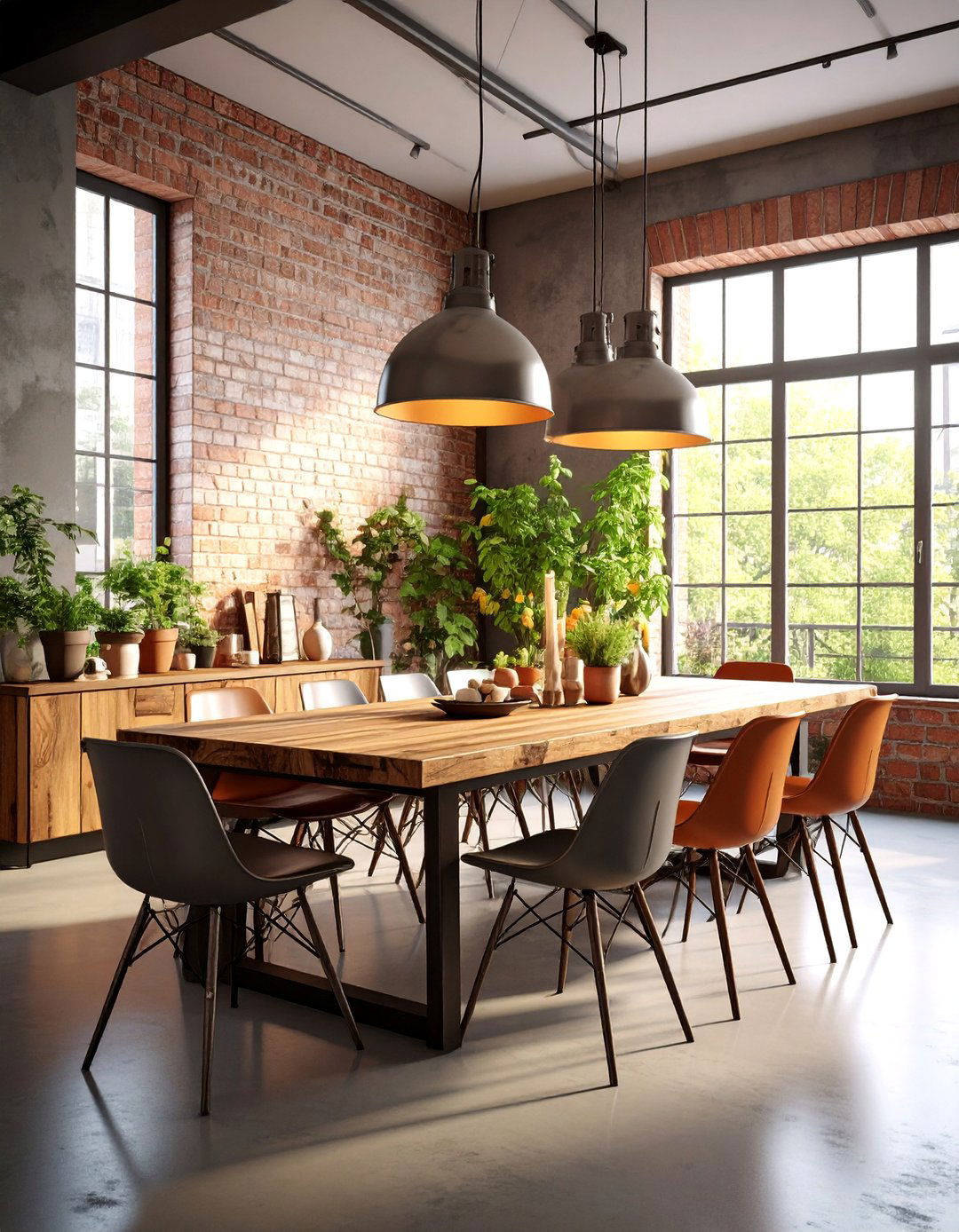 Industrial Moody with Metal Accents - 25 Moody Dining Room Ideas