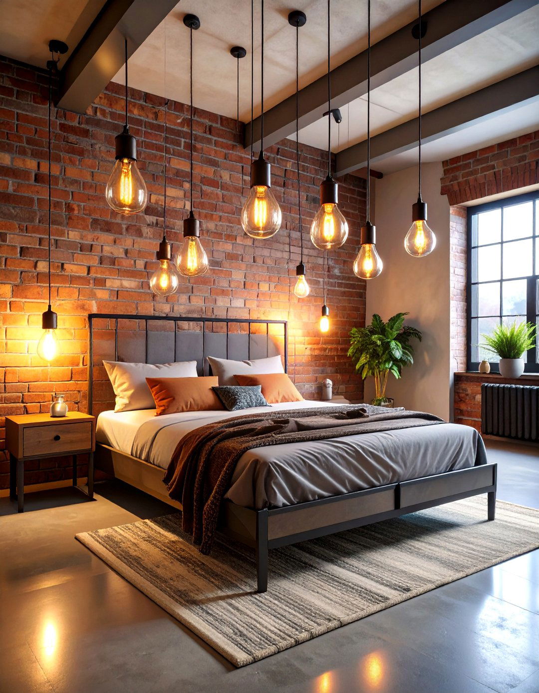 Industrial Pendant Light Bedroom - 25 Industrial Bedroom Ideas