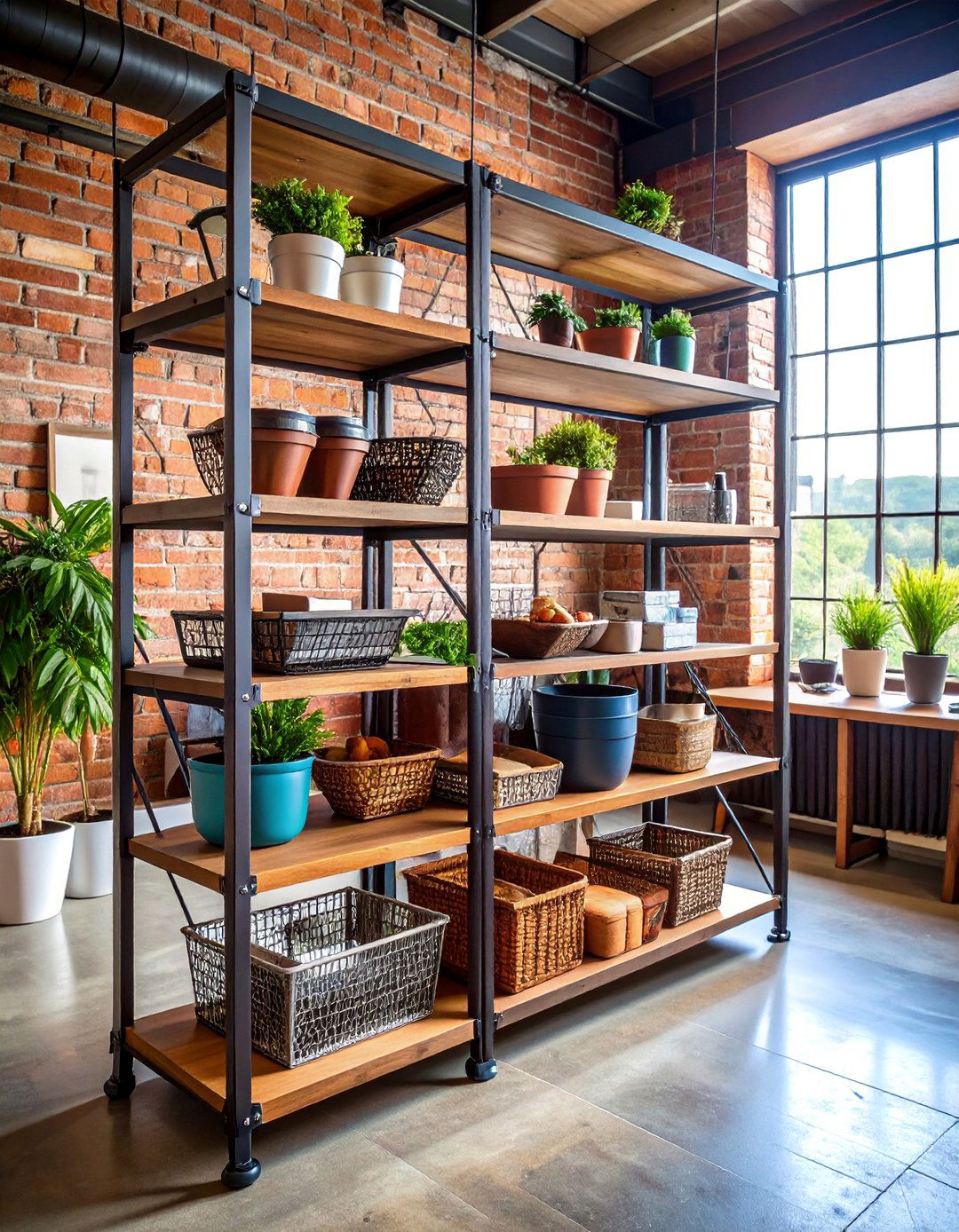 Industrial Pipe Desk Organization Framework - 25 Desk Organization Ideas