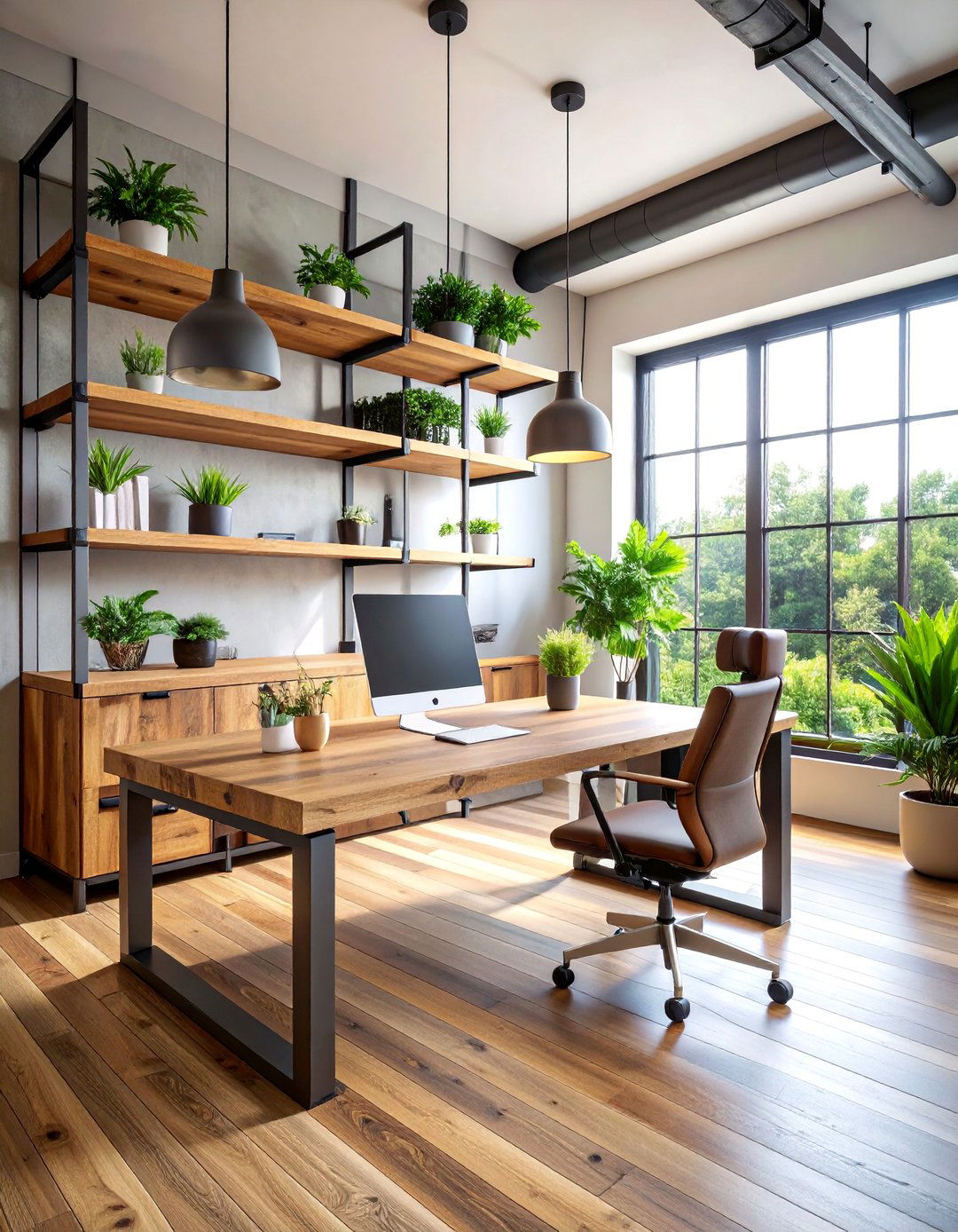 Industrial Pipe Floating Shelves with Reclaimed Wood - 25 Rustic Wall Decor Ideas
