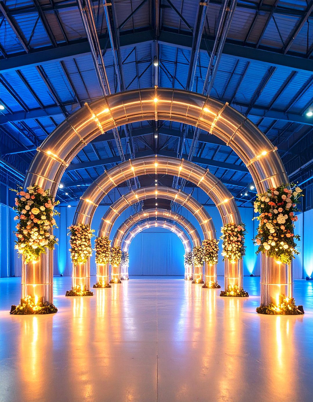 Industrial Pipe Wedding Arch - 25 Wedding Arch Ideas