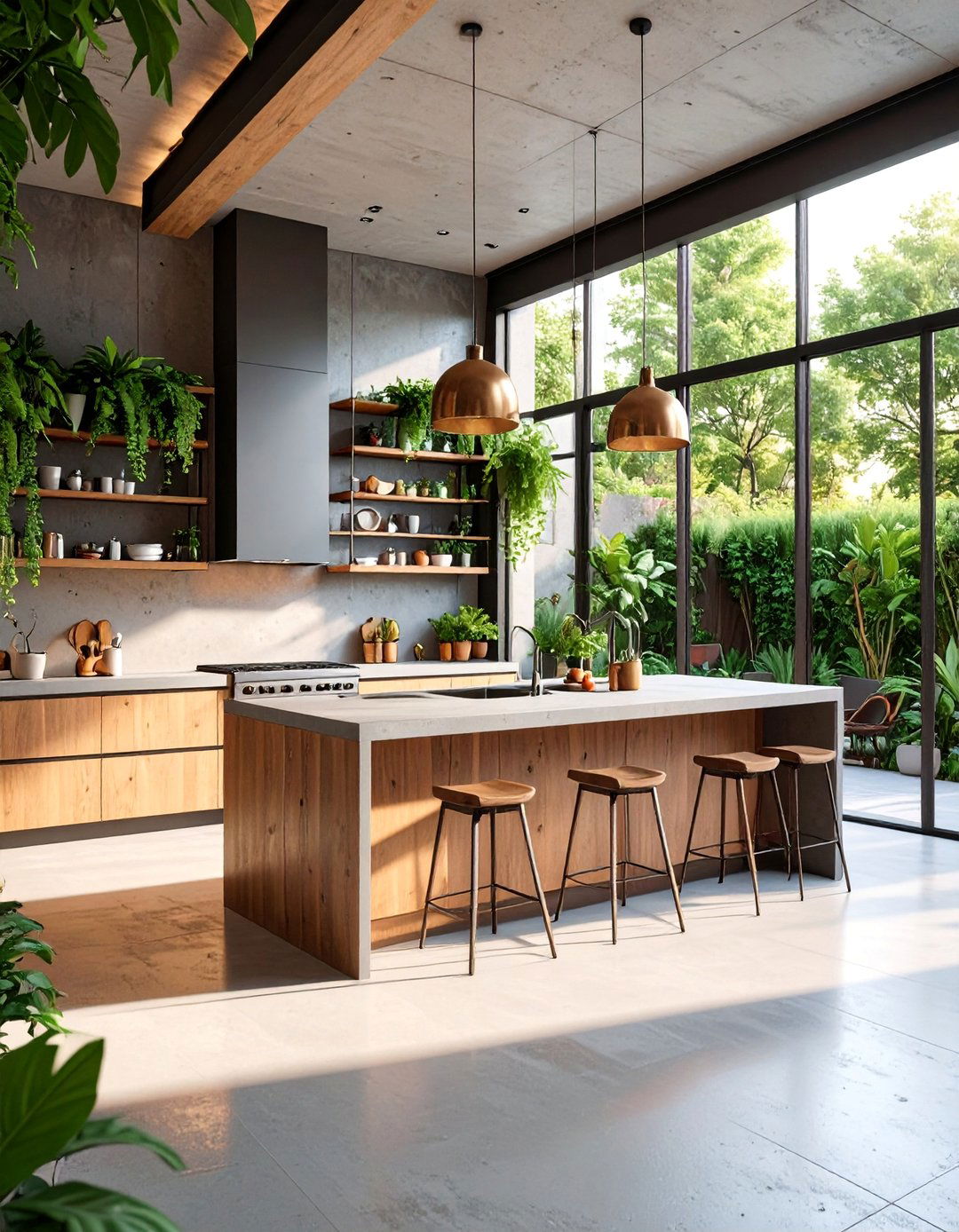 Industrial Style Steel Frame Kitchen - 25 Small Outdoor Kitchen Ideas