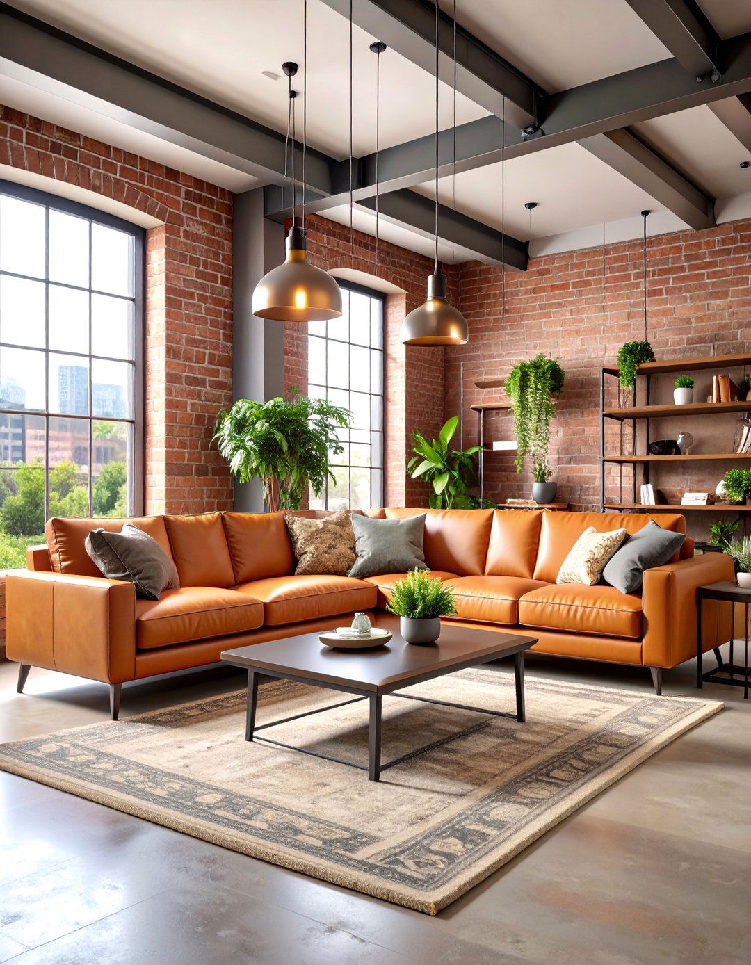 Industrial Taupe Living Room with Raw Materials - 25 Taupe Living Room Ideas