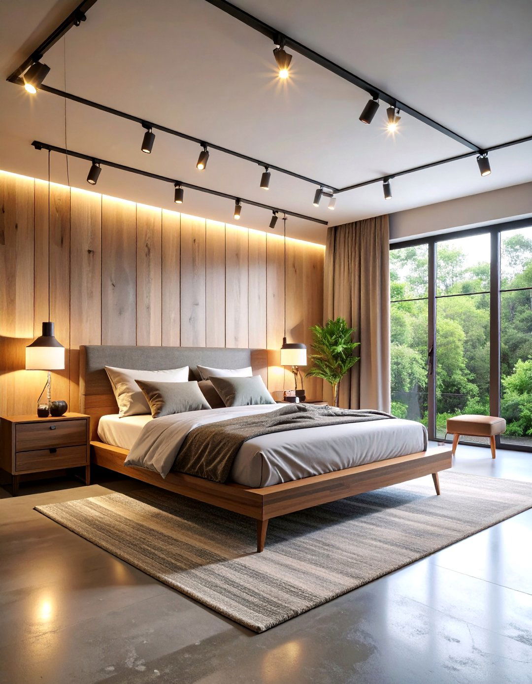 Industrial Track Lighting Bedroom - 25 Industrial Bedroom Ideas