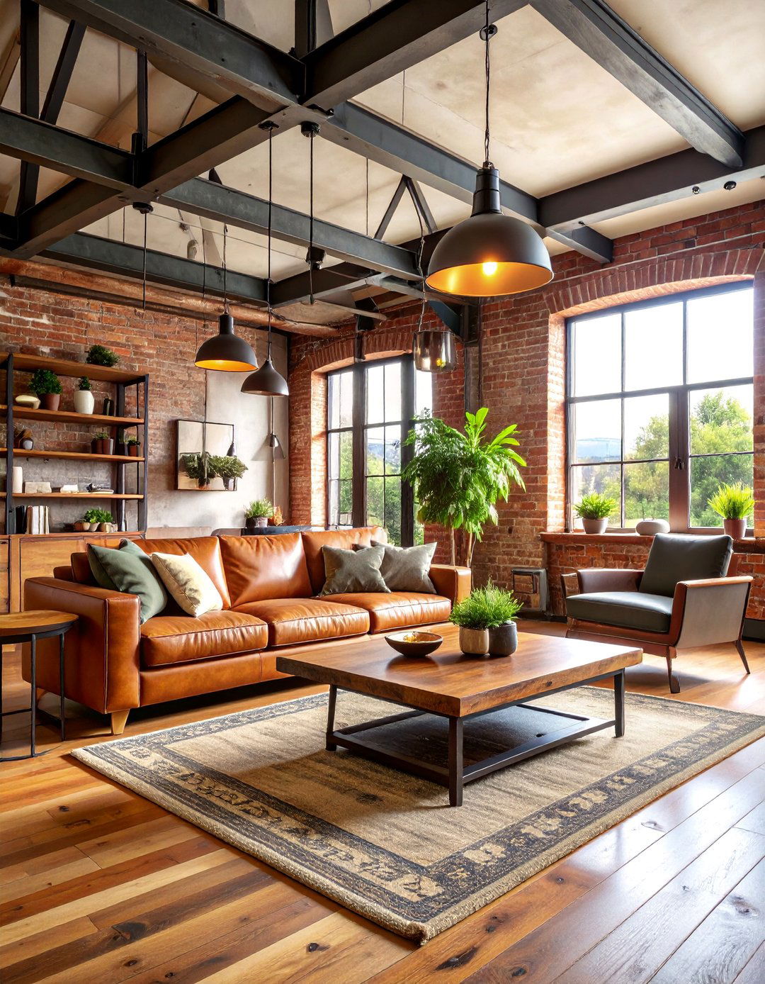 Industrial Vintage Loft with Exposed Elements - 25 Vintage Living Room Ideas